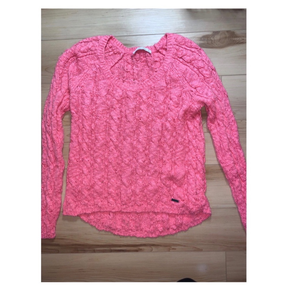 ABERCROMBIE Pink Knit Sweater Size XS